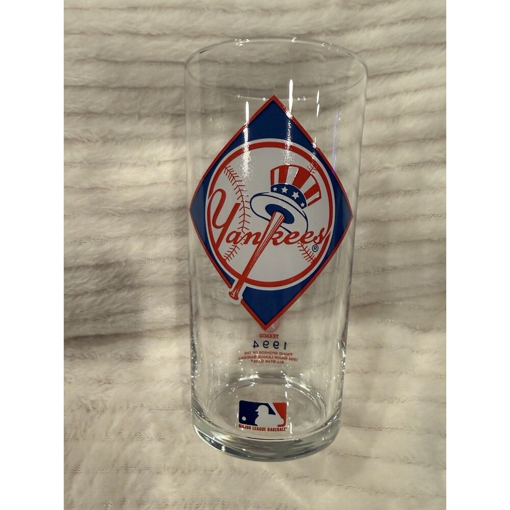 Vintage 1994 MLB All-Star Game Texaco New York Yankees Glass Promo Cup
